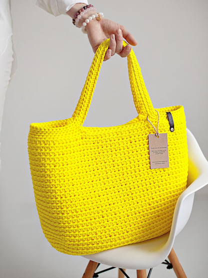 Crochet Tote Bag Pattern XXL size Bag