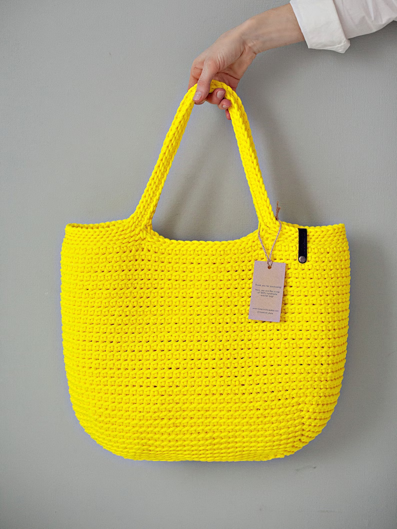 Crochet Tote Bag Pattern XXL size Bag